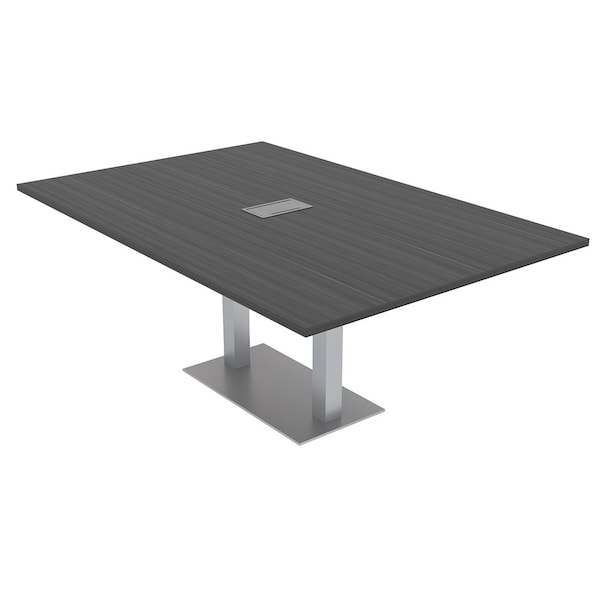 47.25 in W, 84 in L, 29 in H, Engineered Wood Top, Grey